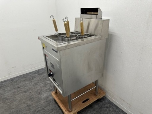 マルゼン　ＭＡＲＵＺＥ　業務用　ゆで機　４テボ用　２０Ｌ　プロパンガス　２０１９年製　ラーメン釜　ＭＲＫ－０４６Ｂ