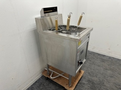 マルゼン　ＭＡＲＵＺＥ　業務用　ゆで機　４テボ用　２０Ｌ　プロパンガス　２０１９年製　ラーメン釜　ＭＲＫ－０４６Ｂ