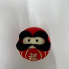 ちりめん　ダルマ　ガラスケース入りの画像