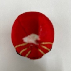 ちりめん　ダルマ　ガラスケース入りの画像