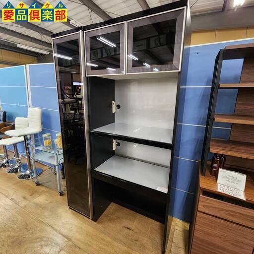 【愛品倶楽部柏店】シギヤマ家具工業 レンジボード＆キャビネットSET