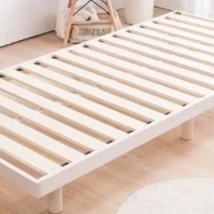 【至急9/24午前中迄】天然木スノコベッド シングル(マットレス無)の画像