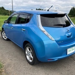 リーフ 24年 車検7年3月 低走行 6000㌔ ナビ Bカメラ 地デジ EVの画像