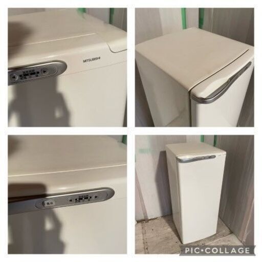 三菱　冷凍庫　122L　MF-U12J-W　幅48㎝　奥行58.2㎝　高さ112.4㎝　＃26820