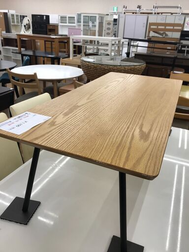 ★ジモティ割あり★  テーブル 茶色 H33×W105×D48 クリーニング済み KJ3079