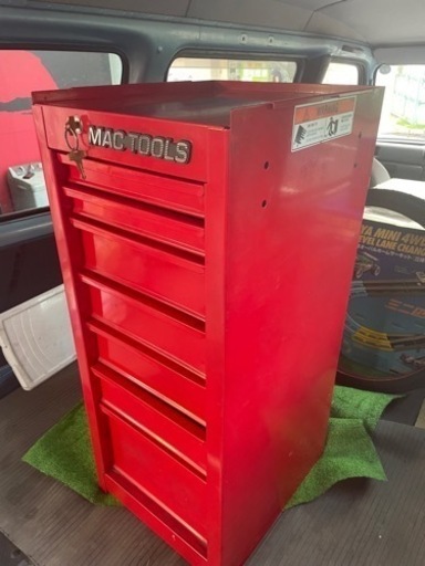 中古 マックツール ７段式 キャビネット 鍵付き MAC  工具箱