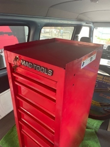 中古 マックツール ７段式 キャビネット 鍵付き MAC  工具箱
