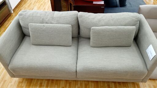 ★ジモティ割あり★  ソファー グレー系 H64×D77×W180 クリーニング済み YJ686