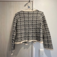 ツイード柄のカーディガン　Mサイズの画像