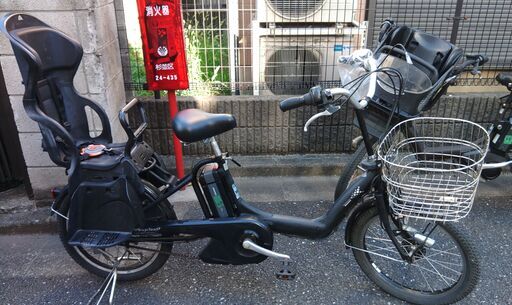 24インチ 自転車 ブリヂストン電動自転車（前後に子供を乗せる