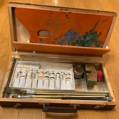 油絵具木箱セットの画像
