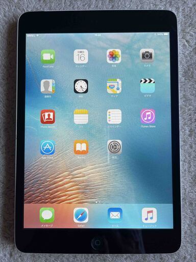 iPad mini silver A1455 16ＧＢ WI-FI+Cell　バッテリー８８％