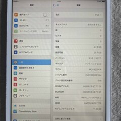 iPad mini silver A1455 ３２ＧＢ WI-FI+Cell　バッテリー８４％の画像