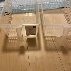 取手付きカゴBOX2つ