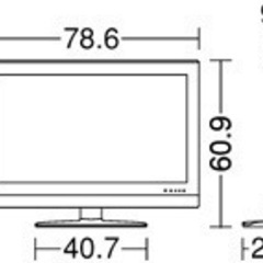 SHARP 液晶テレビ　シャープ　LC-32E5の画像