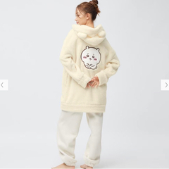 完売　GU ちいかわ　マシュマロフィールラウンジパーカー