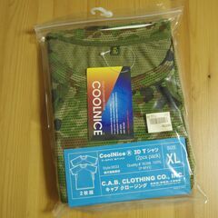 【無料】迷彩柄メッシュTシャツ　XLサイズ　新品