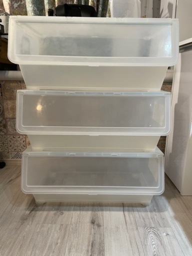 IKEA 前開き収納ボックス　3個セット