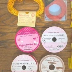 最終お値下げ！　ハンドメイド素材　材料　リボンまとめ売り 16点セットの画像
