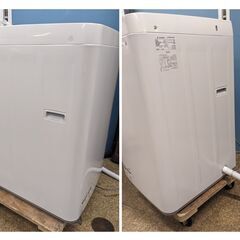 2021年製 SHARP 全自動電気洗濯機 5.5kg ES-GE5E-W 風乾燥3.0kg コンパクトの画像