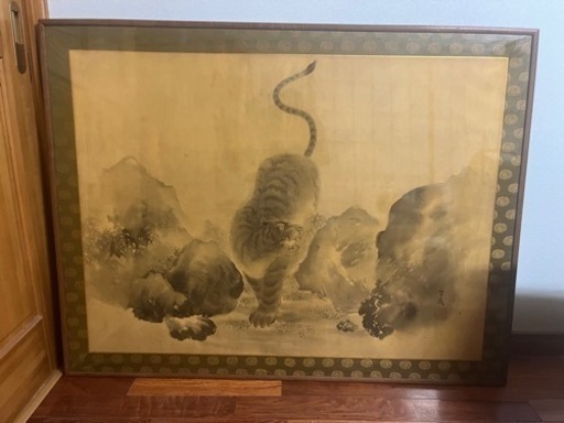 日本絵、虎