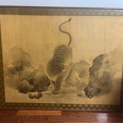日本絵、虎