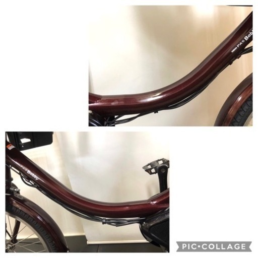関東全域送料無料　業界最長完全保証 電動自転車　ヤマハ　パスバビー　20インチ 8.7ah パワフルアシスト　茶色 電動アシスト自転車