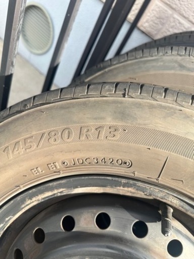 タイヤ　鉄ホイルセット