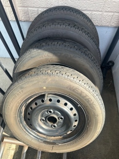 タイヤ　鉄ホイルセット