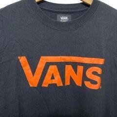 VANS  バンズ Tシャツ VANS-MT01 M BLACK×ORANGEの画像