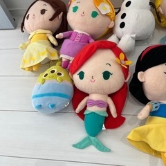 ひとつ500円　ディズニー　プリンセス　ぬいぐるみ　シンデレラ　アナ　エルサ　ベルの画像