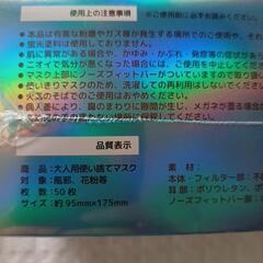 【新品】普通サイズ 不織布マスク50枚入り ✕ ２箱の画像