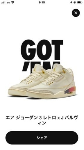 NIKE エアジョーダン3 レトロ×ヴァルビン