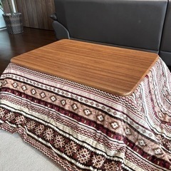 家具調こたつ、ローテーブル（美品）の画像