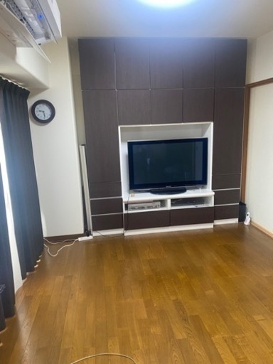 値下げしました。収納力抜群！壁面テレビボード