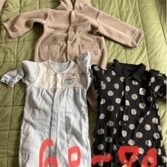 冬用ベビー服オーバーオール【受渡者決定】の画像