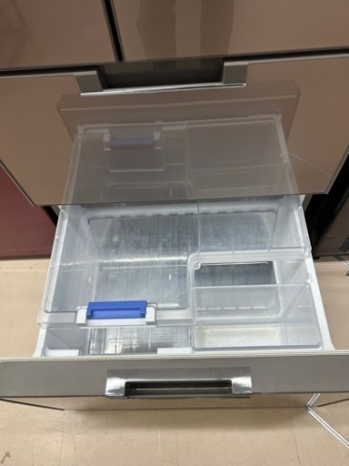 美原店　【SHARP/シャープ 6ドア冷蔵庫】見守り運転　2015年製 SJ-GF50B-T 家電 キッチン 冷蔵冷凍庫 フレンチドア
