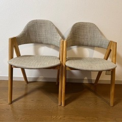 ダイニングチェア２脚セットの画像