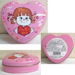 未使用品 不二家 ペコちゃん ペコラブリーマグ 2つセット 水森亜土 コラボ 2012 ハート菓子缶付き　マグカップ 2種 2絵柄 ポコちゃん コレクション ☆ PayPay(ペイペイ)決済可能 ☆ 札幌市 豊平区 平岸の画像