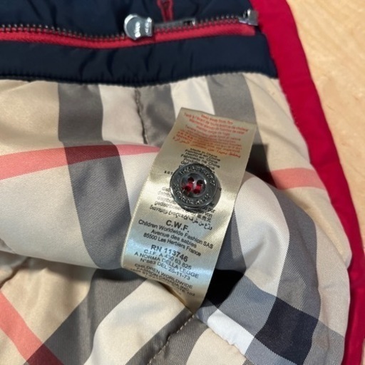 ベビー　バーバリーBurberry中綿ジャケット