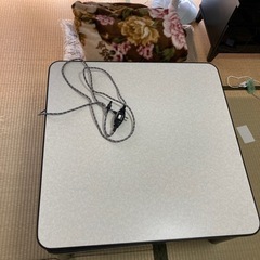【受け渡し決定】こたつ(天板、本体、布団、毛布セット一式)