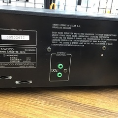 KENWOOD ステレオダブルカセットデッキ KX-W8020の画像