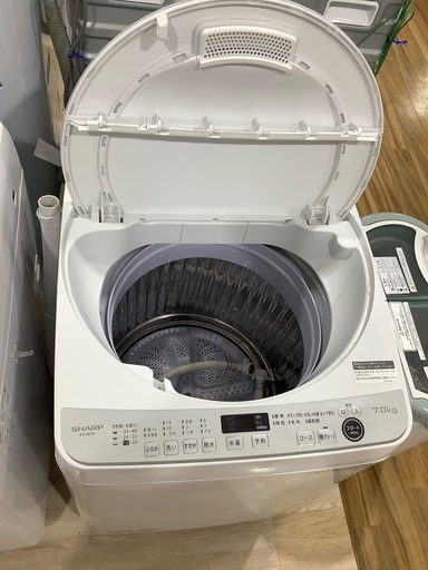 全自動洗濯機 SHARP ES-GE7E-W 7.0kg 2021年製　入荷致しました！