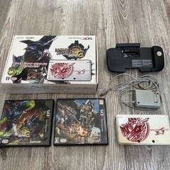 ニンテンドー3DS モンハンオリジナルデザイン＋MH3G＆4Gソ...