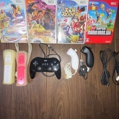 wii(値下げ考えます) Nintendo Wii RVL-S-KAAH セット一式 ソフト9本付き Nintendo