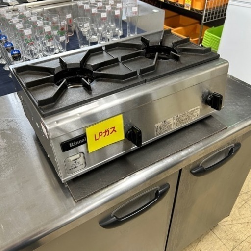 【程度良好】リンナイ 業務用コンロ プロパン内燃式Rinnai RSB-206N LPG