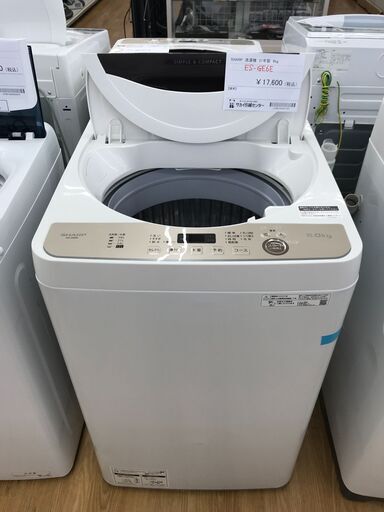 ★ジモティ割あり★ SHARP 洗濯機 6.0kg 年式2021 動作確認／クリーニング済み KJ3091