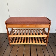 靴棚ベンチ　木製