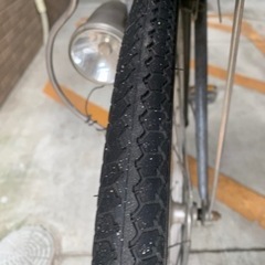 自転車　荷物籠（前後）、ライト、ギア付きの画像