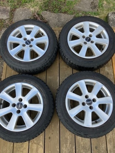 スタッドレスタイヤ&ホイールセット（中古）BORBET製　185/60/R15